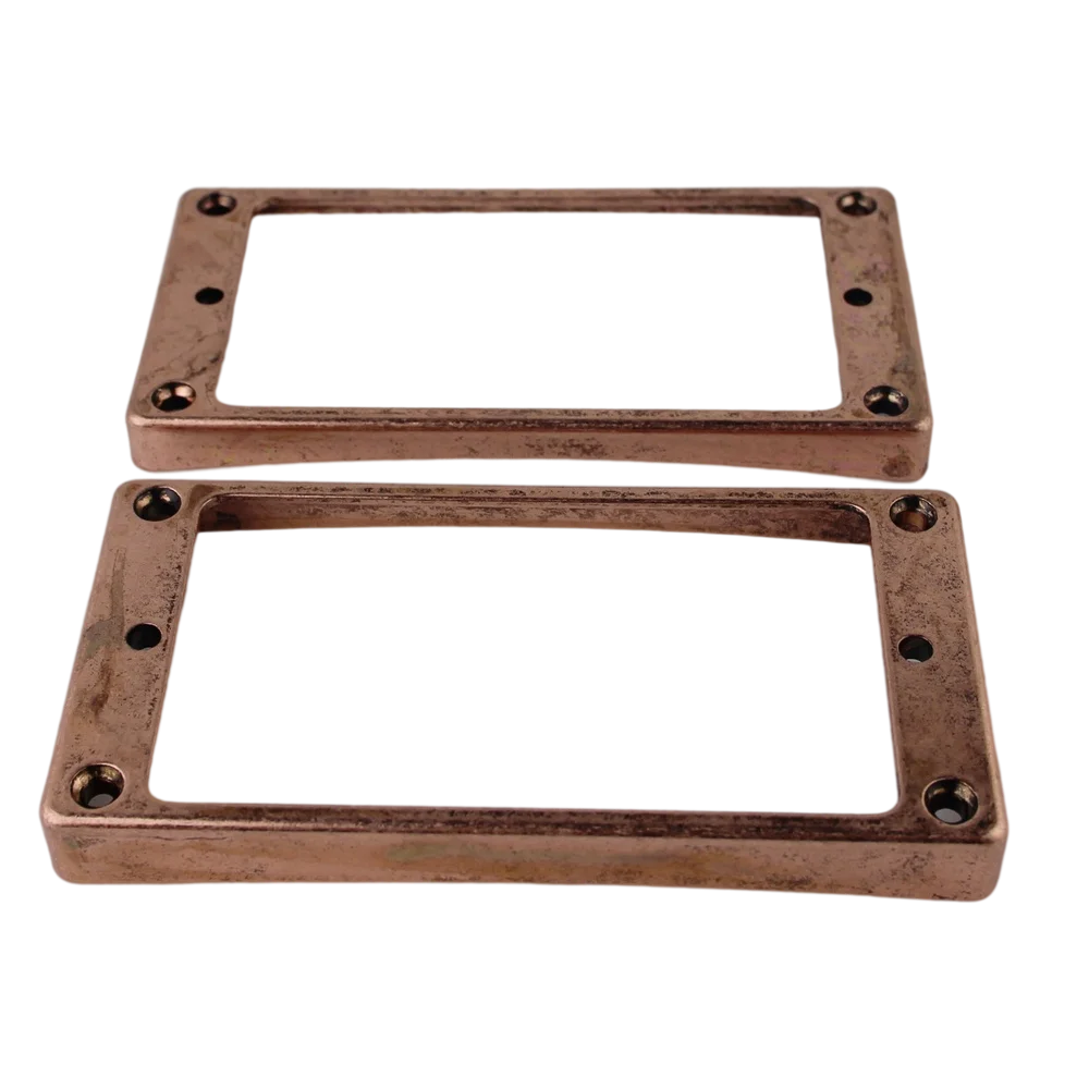 

1 Set Bronze Color Humbucker Pickup Frames neck and bridge Pickup Mounting Ring Curved Tapered For LP Electric Guitar