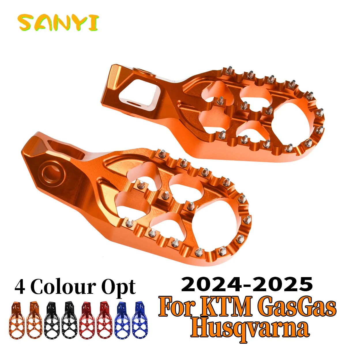 Подножки для мотоцикла KTM SX SXF XC XCF EXC EXCF For Husqvarna TX FX TC FC TE FE 2024 2025 125 250 300 350