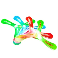 1pc led light 3 leaves flying toy sports toys three leaf flying saucer interactive funny outdoor toys childrens day flying gift