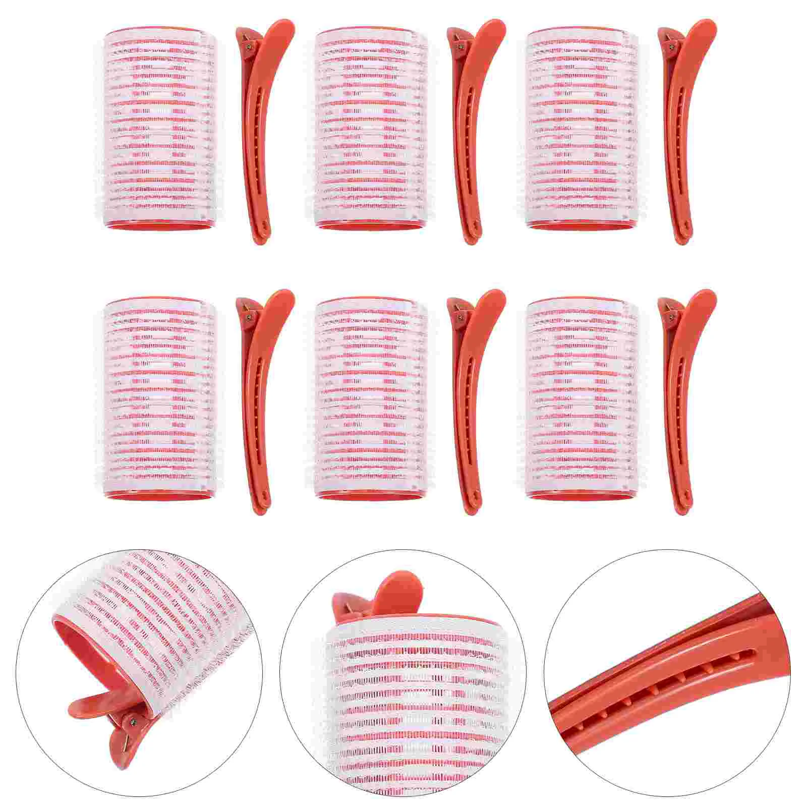 

Hair Rollers Curlers Roller Self Clips Comb Grip Styling Pocket Clip Curler Spiral Bangs Holding Bang Heated Sleeping Duck