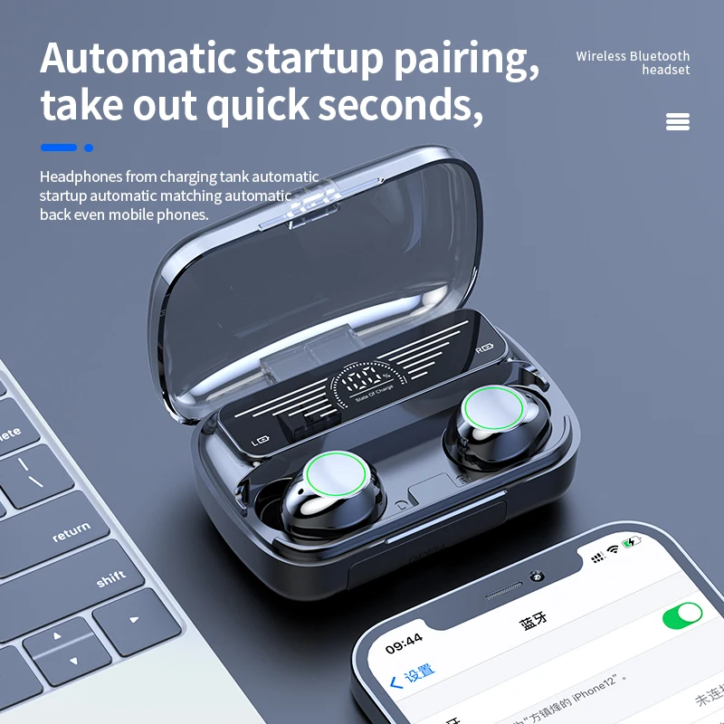 

BQ10 настоящая Беспроводная гарнитура Bluetooth 5,3 умные Игровые наушники с сенсорным управлением активные шумоподавление HiFi наушники для Xiaomi