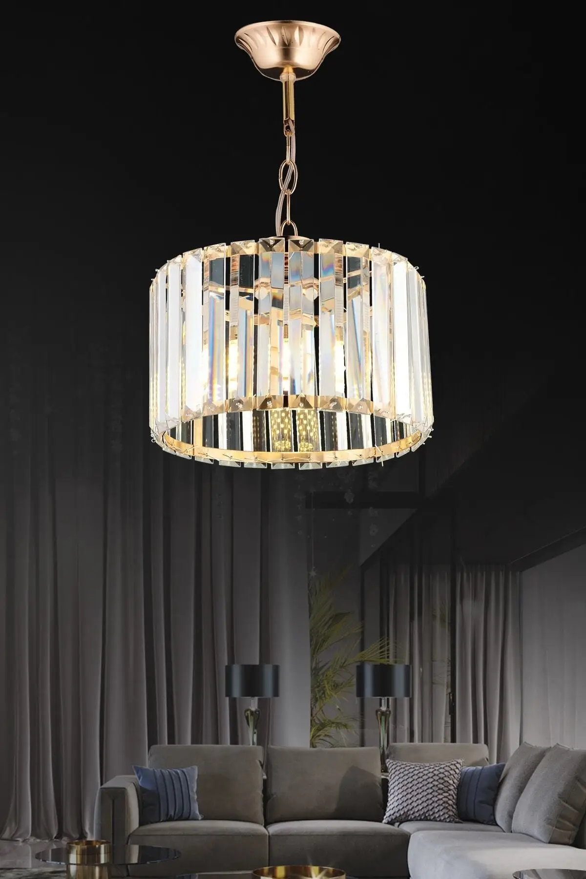 

Modern Luxury Crystal Chandelier Stone Gold Chandelier for Living Room Dining Room Home Decor Lighting Indoor Lighting