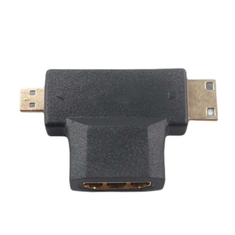 Переходник штырь-гнездо Mini/Micro/HDMI-совместимый адаптер 2 в 1 удлинитель