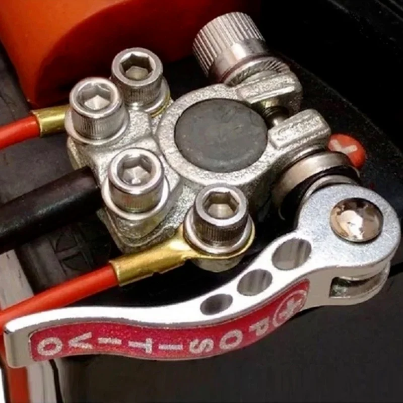 

1 Pair Car Battery Terminals Quick Disconnect Auto Cables Connectors Wire Cable Shut-Off Connectors For Car Auto Accessories