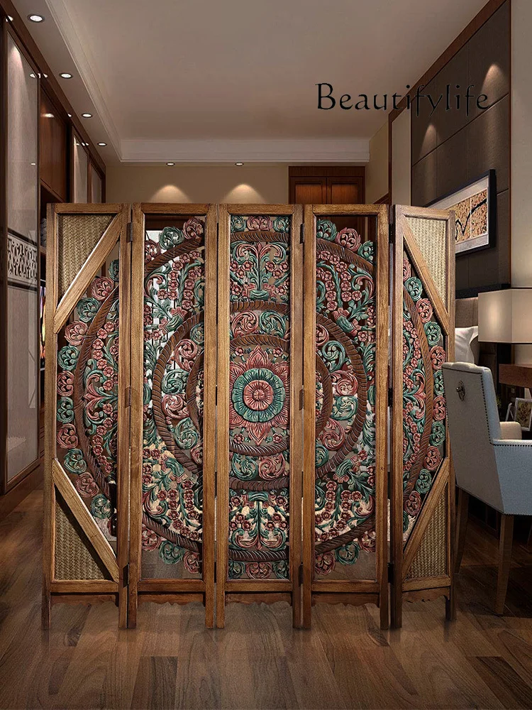 Новый китайский стиль резьба по дереву подземные экраны Юго-Восточной Азии ретро