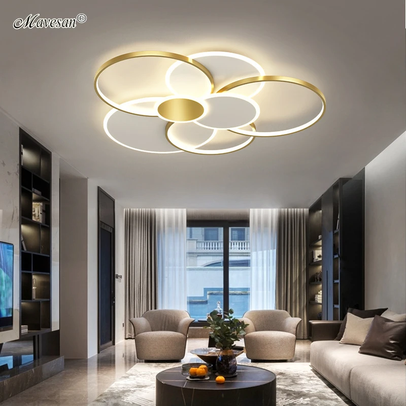 Современные светодиодные люстры простой круглый светильник для гостиной