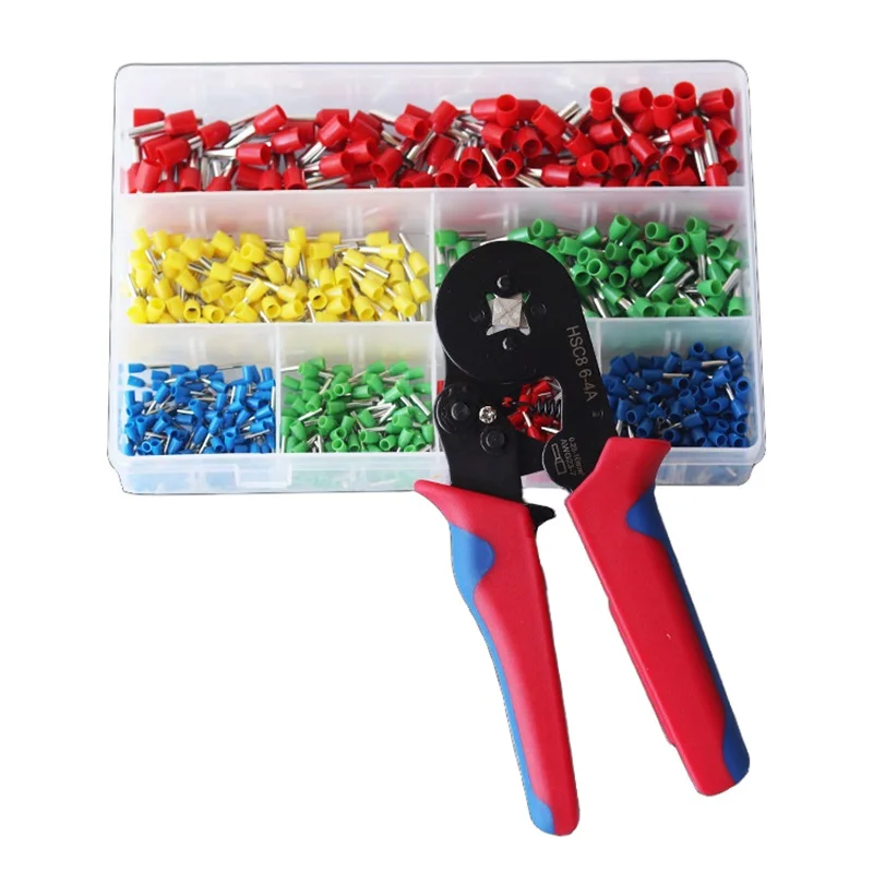 

Ferrule Sleeves Terminal Crimping Tools Mini Electrical Pliers HSC8 6-4/6-6（0.25-10mm²/0.25-6mm²） Wire Connection Repair Clamp