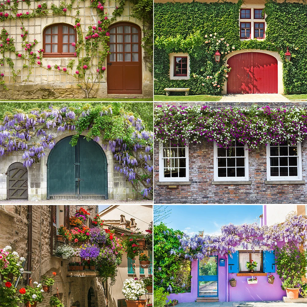 

Vintage Stone Wall Flower Photography Background Wedding Children Portrait Photocall Vinyl Photographi Backdrop Photo Studio