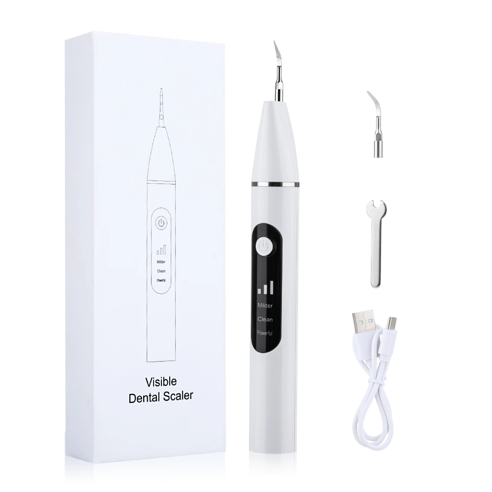 

Electric Ultrasonic Visual Dental Scaler Portable Tooth Cleaner LED 500W Lens Teeth Whitening Oral Calculus Tartar Remover Tool