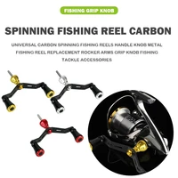 spinning fishing reel double handle carbon rocker arms grip knob hexagonal fishing tackle accessories newest