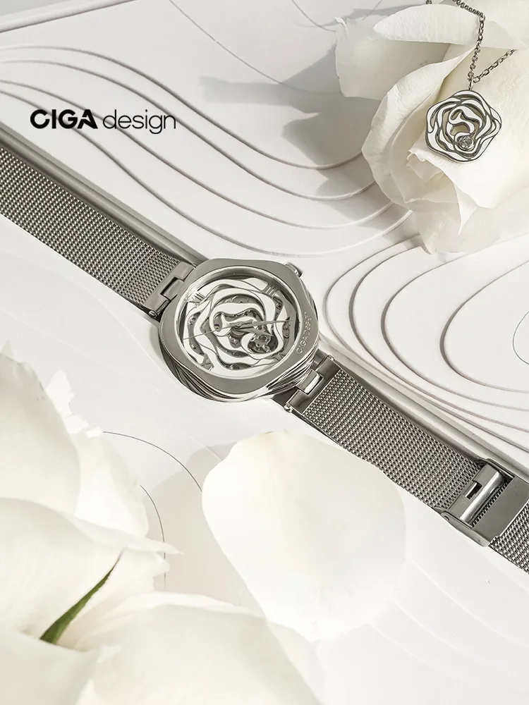 Фото Механические часы CIGA design R серии женские часы розовые №4
