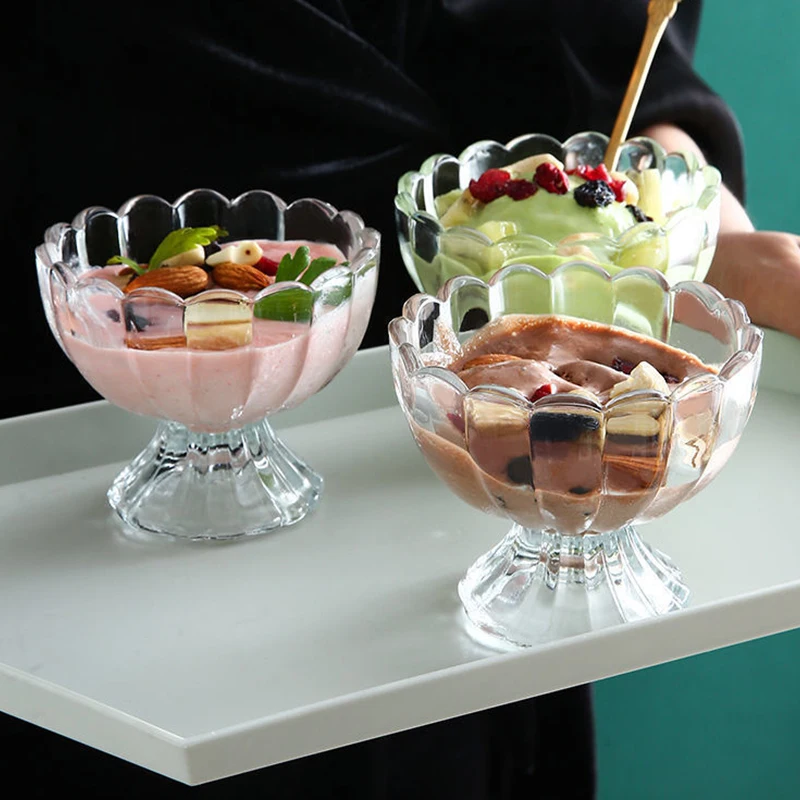 Стеклянная чашка для мороженого Obelix стеклянная коктейлей молочного коктейля