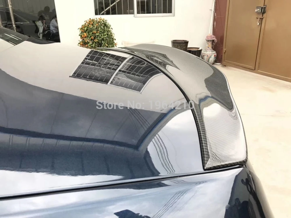 

Спойлер для LINCOLN CONTINENTAI 2006-2019 PSM стиль углеродное волокно задний спойлер для багажника задний багажник губа крыло автомобильный Стайлинг