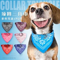 adjustable pet dog triangular bandage puppy cat scarf bandana collar bibs cat neck decor dogs cats pets accessories