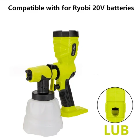 Беспроводной пистолет-распылитель краски для аккумуляторов Makita/Dewalt/Milwaukee/Bosch/Ryobi 18 В