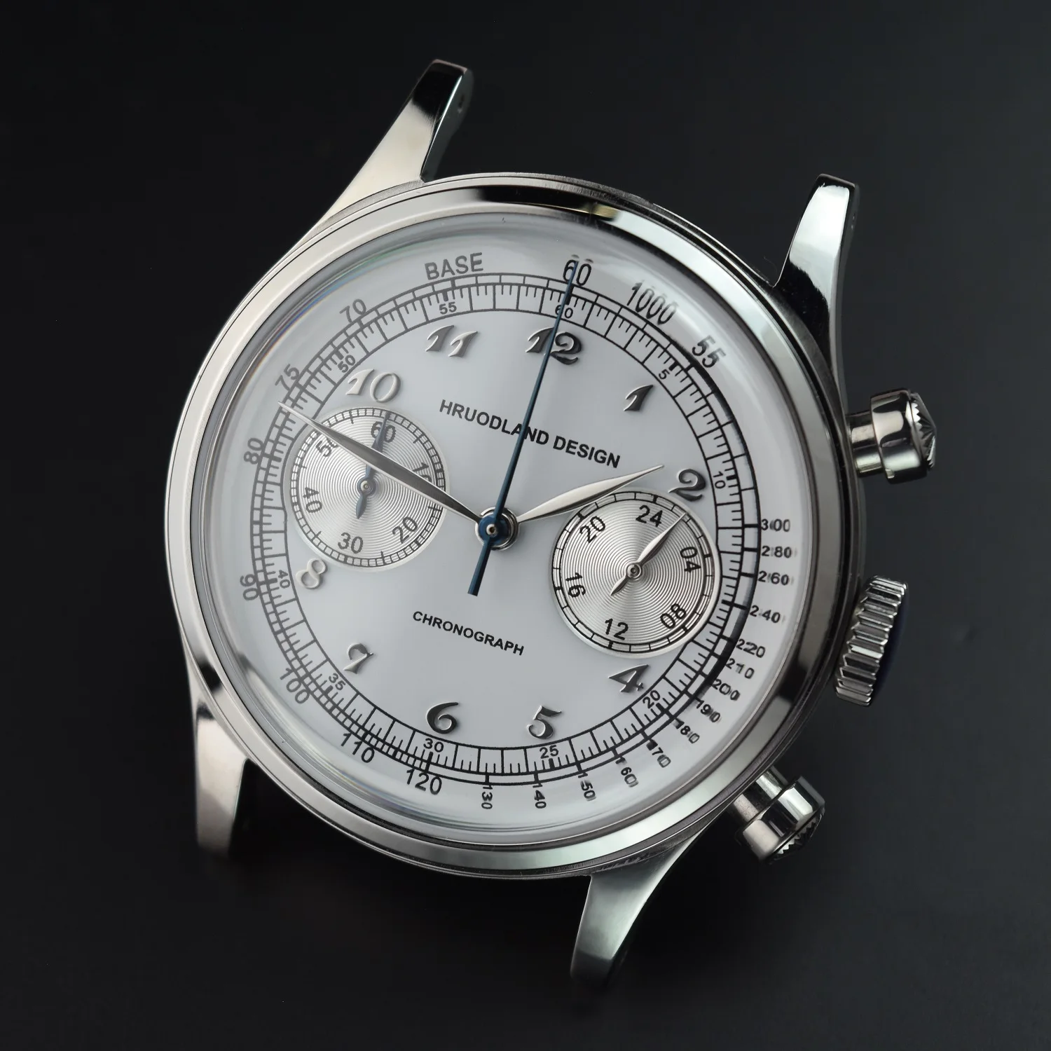 Hruodland G003 Кварцевый хронограф Мужские часы VK64 Сапфировое стекло Кожа 316L