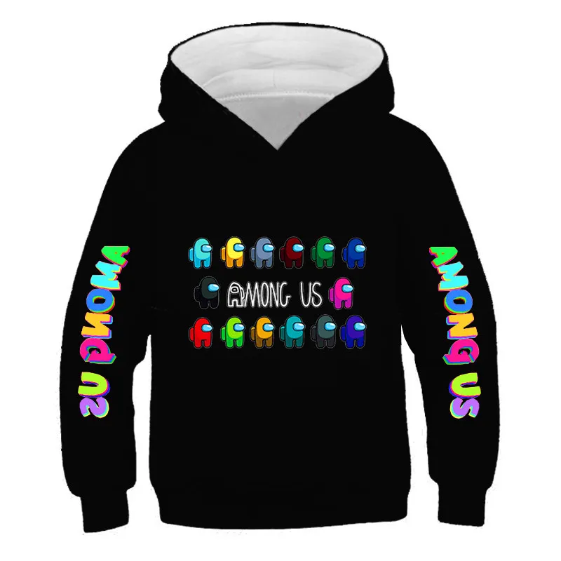 

Among Us Impostor Print Spring 2021 Boys Clothes Children Hoodies & Sweatshirts Boy Cotton Game Pattern Kids Among Us sweatshirt