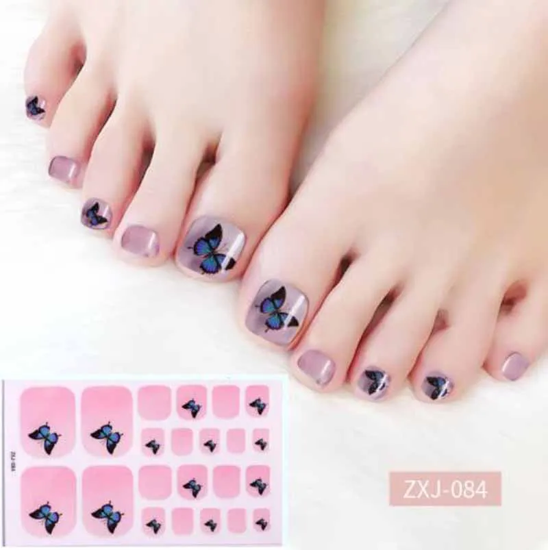 Наклейки для ногтей с полным покрытием водостойкие пляжные самоклеящиеся