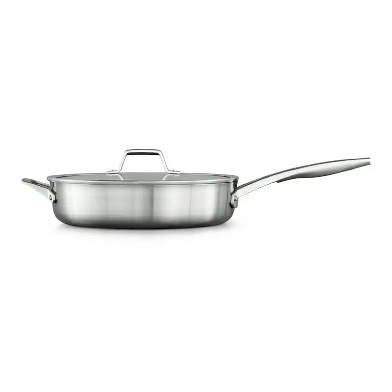 

Stainless Steel Cookware, 5-Quart Sauté Pan with Cover