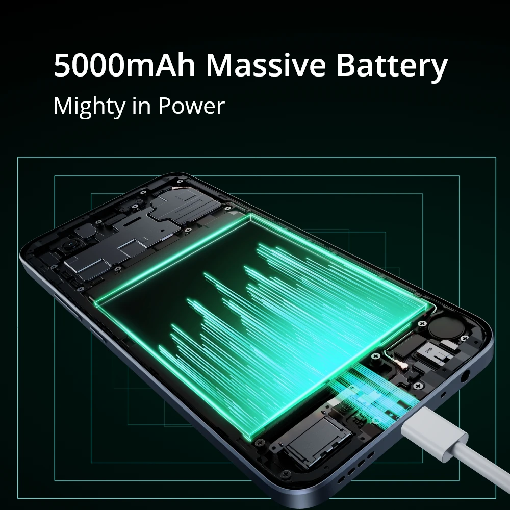 Cena [Wersja Rosyjska] Realme Narzo 50i Prime Nowy Smartfon 5000mAh Masywna Bateria 6.5 'duży Wyświetlacz Potężny Ośmiordzeniowy Procesor