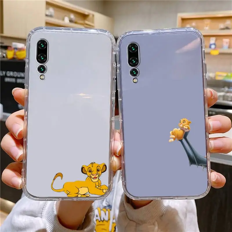 

Simba The King Lion Phone Case For Xiaomi 11 Redmi Note 11pro5G 8T 9A 9S 12S K30 10T Pro Ultra K40pro Transparent Case
