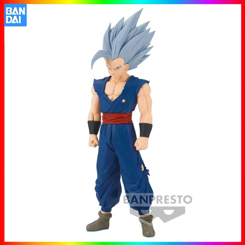 

In Stock Bandai original Anime Dragon Ball Super Super Hero DXF Son Gohan Kingpin Figure collectible model toys