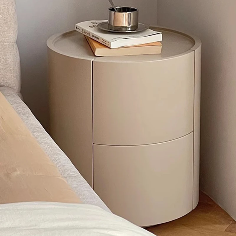 Вспомогательные круглые тумбочки с ящиками роскошные уникальные прикроватные в