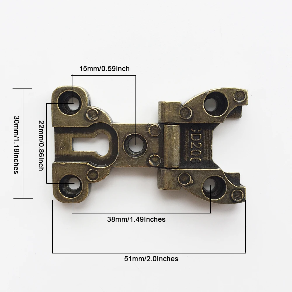 

4 шт., винтажные мебельные петли из цинкового сплава OuXinDiLong ZY28