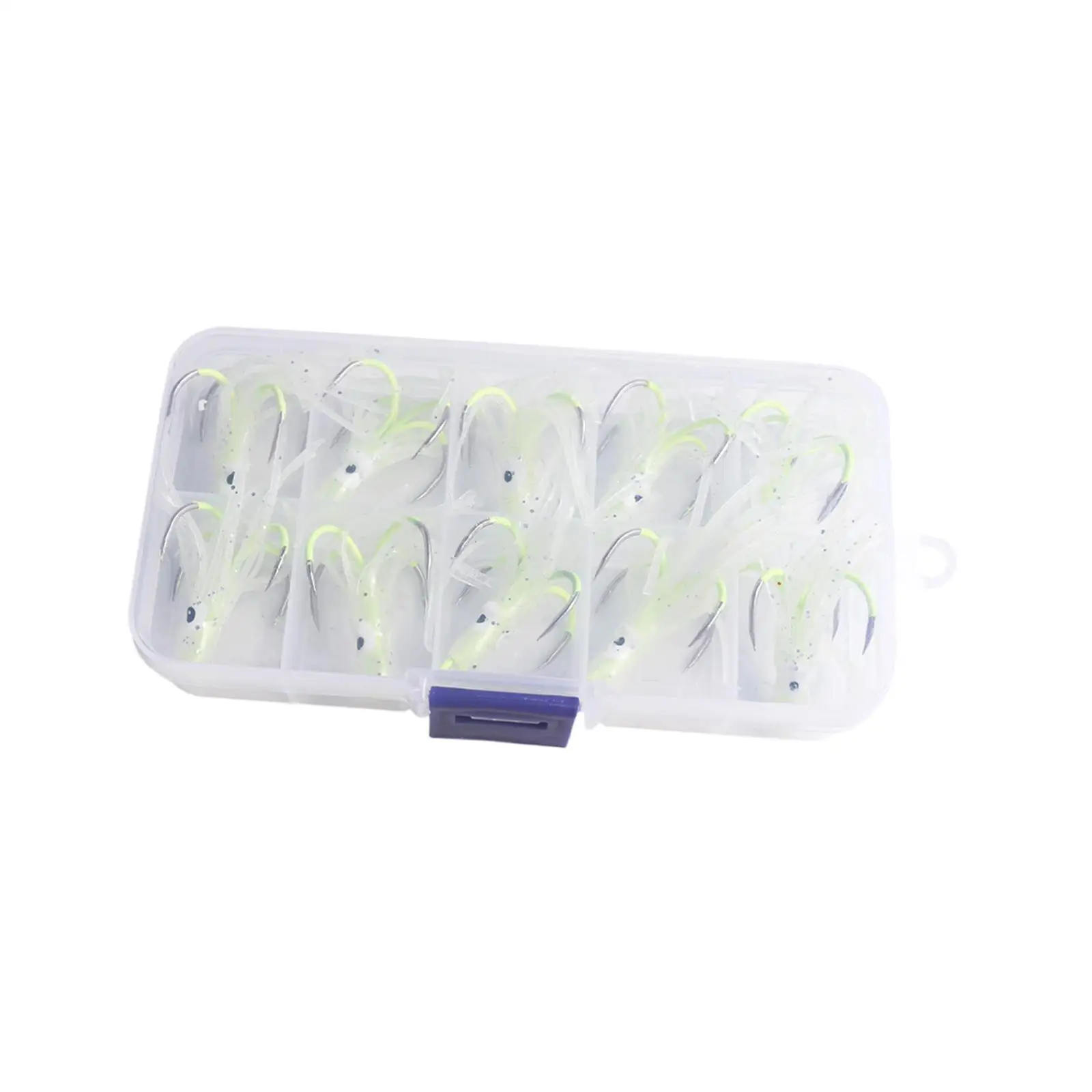 

10Pcs Octopus Lures Luminous Trolling Fishing Lures for Offshore Marlin Tuna