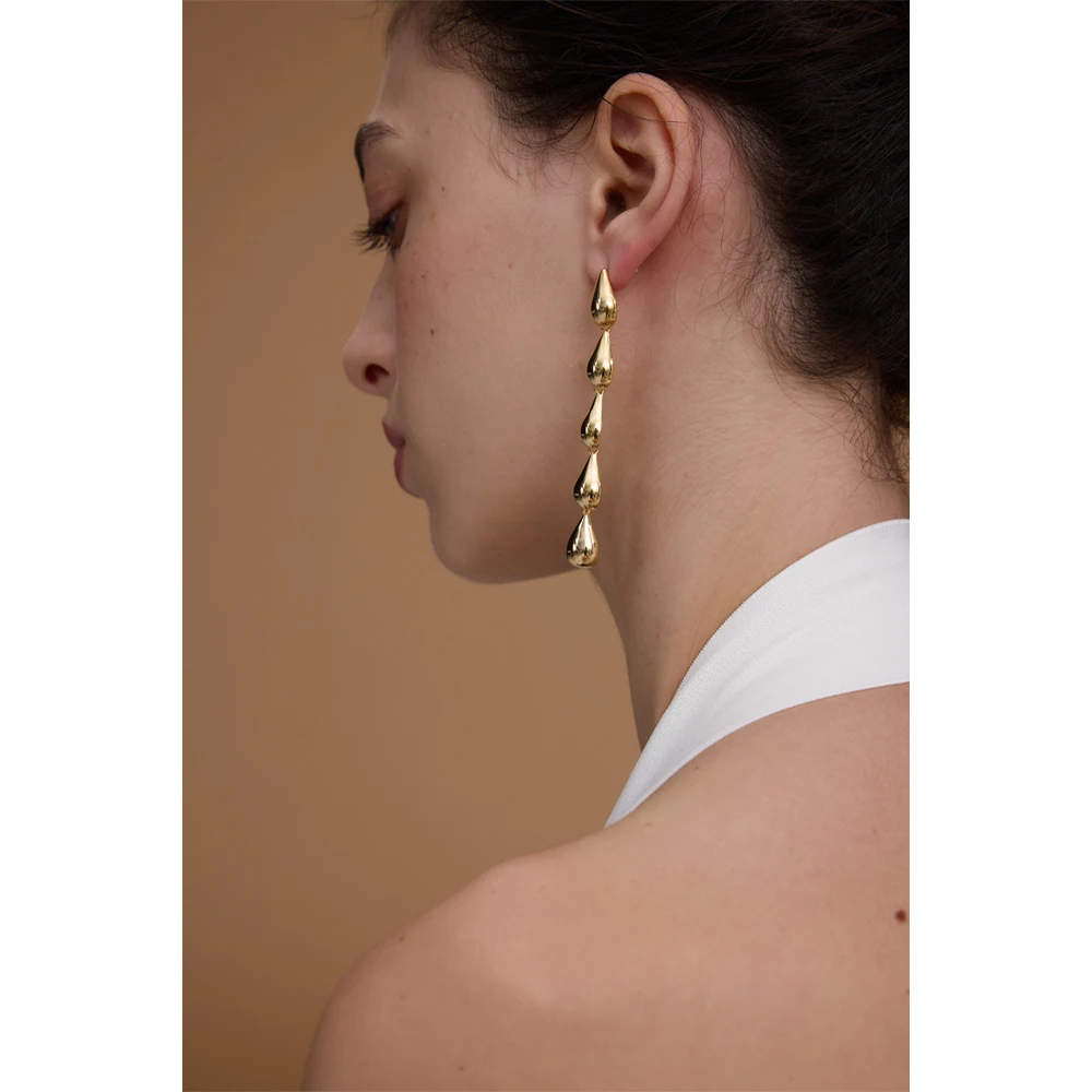 Фото Mchic 2-стильные длинные висячие серьги с каплями воды для женщин, модные вечерние темпераментные эффектные очаровательные серьги, модные серьги, ювелирные изделия, подарок №5