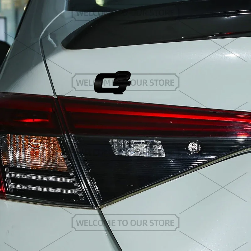 Фото Наклейка на автомобиль Alfa Romeo, 3D металлическая эмблема Q2 Q4 TI, наклейки на кузов, наклейка на заднюю часть автомобиля для Alfa Romeo Stelvio Giulietta Giu №5