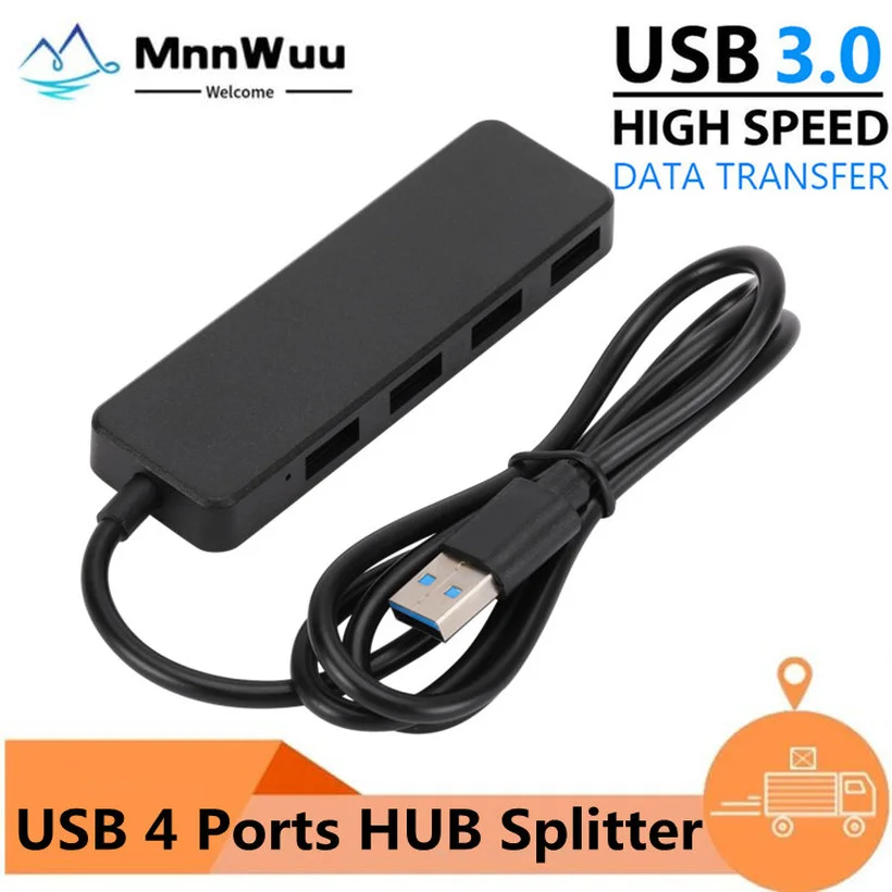 

Высокоскоростной разветвитель USB 3,0, разветвитель с 4 портами, расширитель с несколькими портами USB, компьютерные аксессуары для ноутбуков и ...