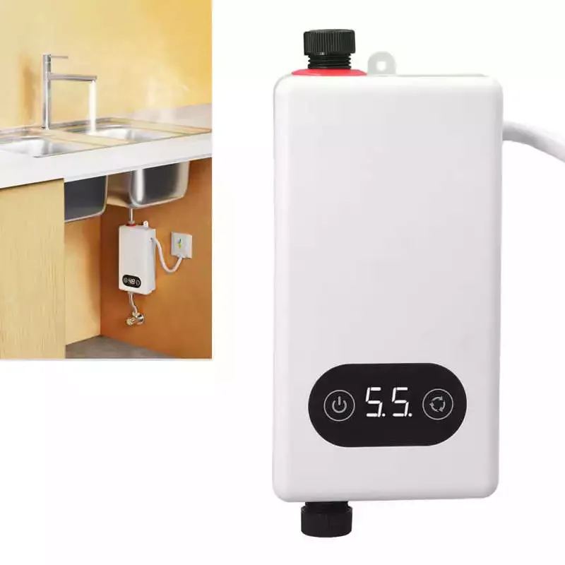 

NEW2023 Instant Water Heater with Memory Function Frequency Conversion Constant Temperature Water Heating Set for Kitchen 220V