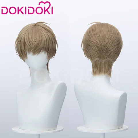 Yeon Skylar Baek Cirrus Парик Аниме Lost In The Cloud DokiDoki Мужская пара 32 см Короткие волосы Косплей Бесплатная шапочка для парика