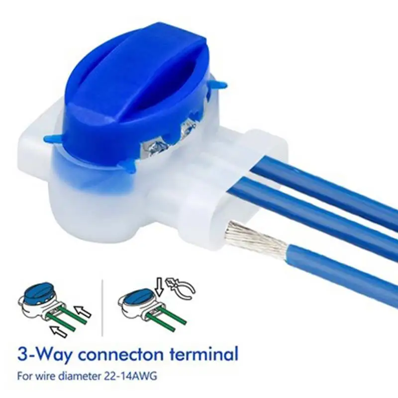 

20 Pcs Robotic Lawnmower Cable Connector, Waterproof, Gel-Filled Connector
