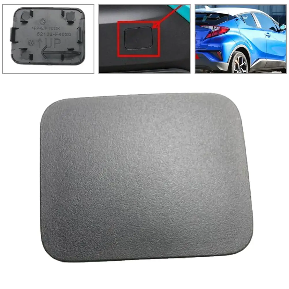 

For Toyota C-HR 2017-2019 Car Rear Bumper Towing Hook Cover Hauling Eye Cap Plastic Auto Accessories
