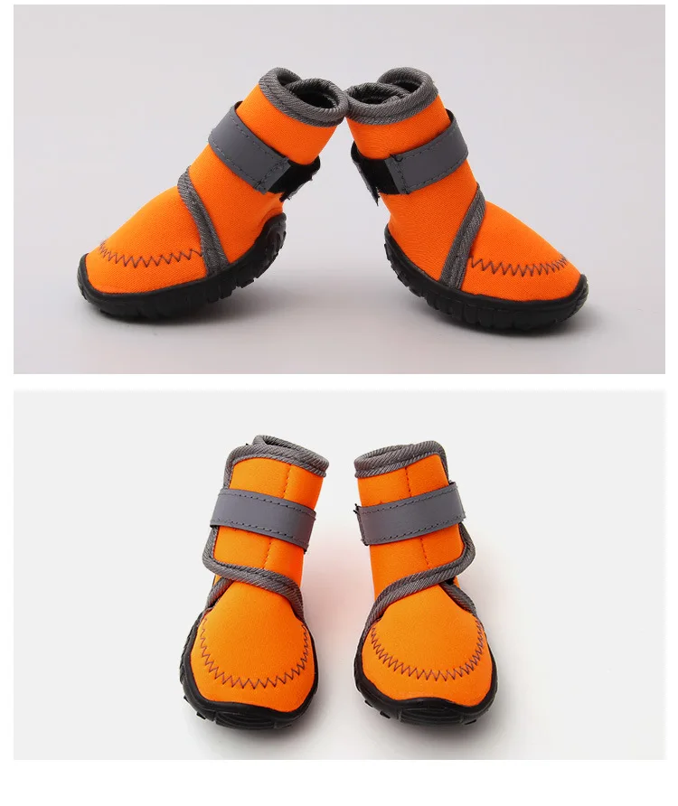 4 шт./комплект водонепроницаемые ботинки для собак 7 размеров |