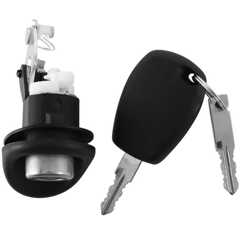 

2X Tailgate Trunk Back Lock With Two Keys For Renault Twingo Logan 7701367940