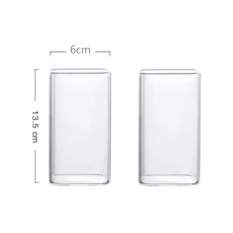 

2 штуки квадратные стеклянные чашки