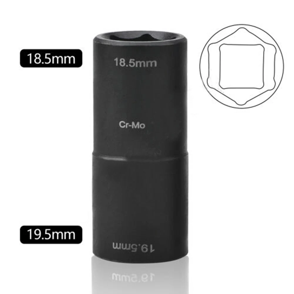

Tool Socket Service 19mm Lug Nuts With Missing Or Distorted Cap Vehicles 18.5mm X 19.5mm 18.5mm/19.5mm Flip Design