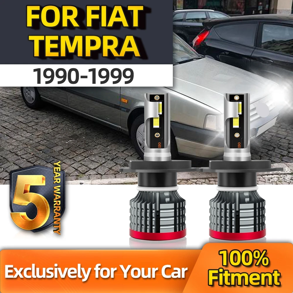 

Crossfox 2 шт. 16000LM 6000K 3570 CSP Автомобильные фары 12 В 24 в высокий и низкий все в одном H4 Турбовентилятор для Fiat Tempra 1990-1999