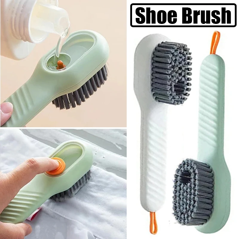 

Automatic Liquid Discharge Shoes Brush Deep Cleaning Washing Clothes Soft Bristles Clothes Shoe Brush Household Cleaning Brushes
