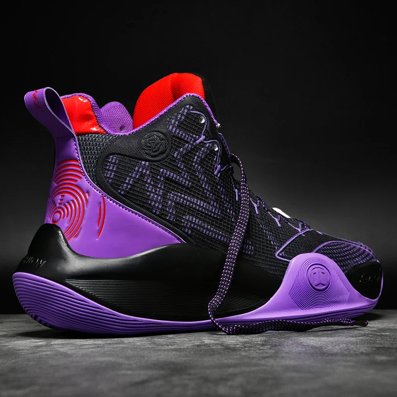 

Fashion High Top Basketball Shoes for 2022 Breathable Non-slip Breathable Trendy Basketball Sneakers Wholesale
