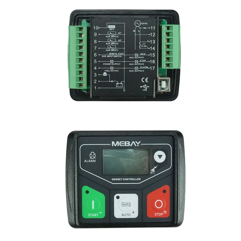 Mebay DC30D Generator Control Module Small Genset Controller Panel USB Programmable PC Connection enlarge