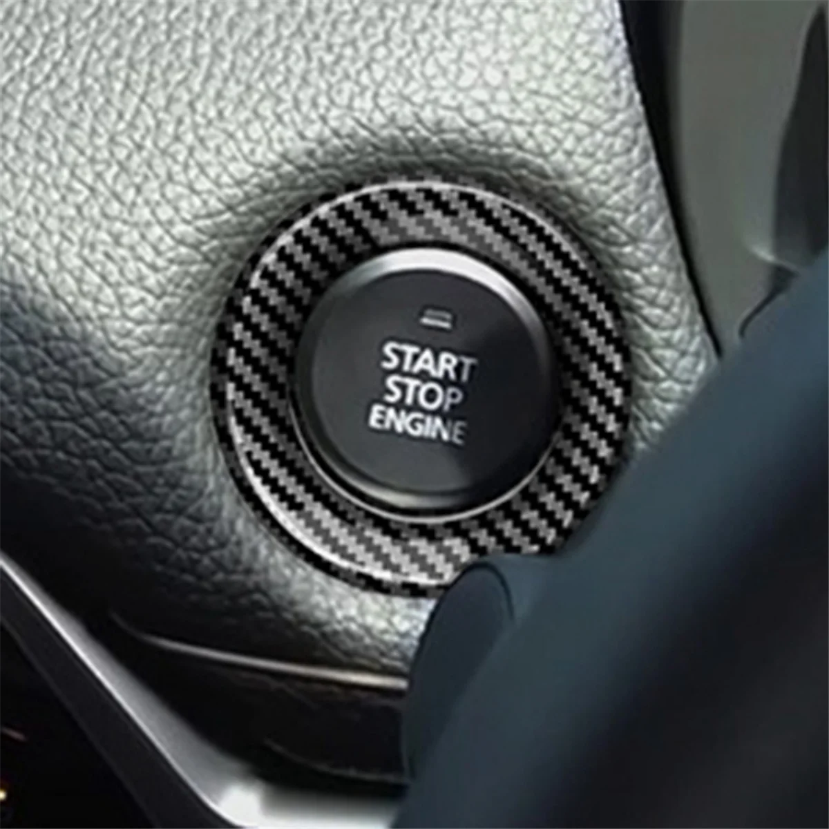 For Mazda CX-60 2022 2023 Car Start Stop Engine Push Button Cover Ring Sticker Interior Accessories C