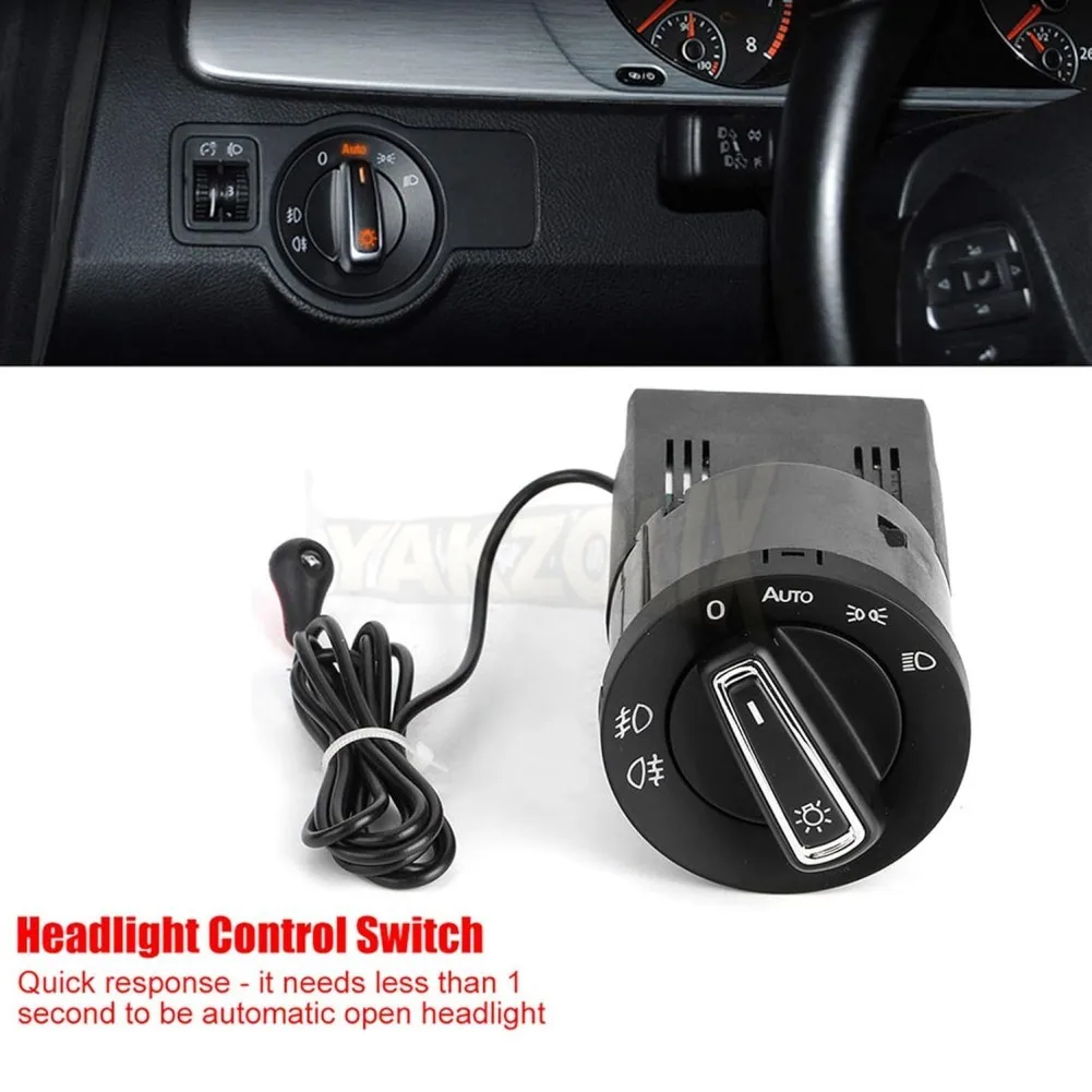 Фото Для VW Jetta, Bora, Golf, Passat B5, Beetle, Polo, Sharan, Lupo, Transporter: кнопка управления фарами и противотуманными фарами 3BD941531 №2
