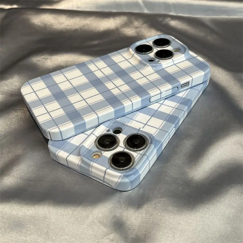 

Телефон в синем и белом цвете, подходящий для IPhone14 14promax 13Promax 12Promax 12Pro 14pro13pro, модный противоударный телефон