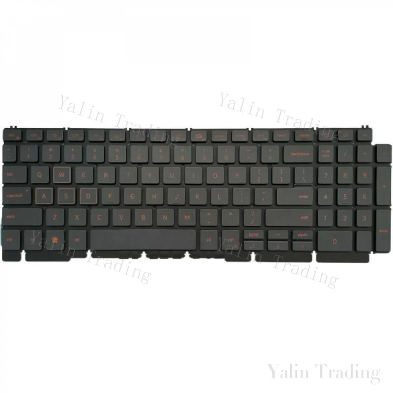 Фото Новая оригинальная клавиатура для ноутбука с подсветкой (US) для DELL G15 5510 5511 5515 5520, строго протестирована, сертифицирована, совместима, 0H4XRJ №3