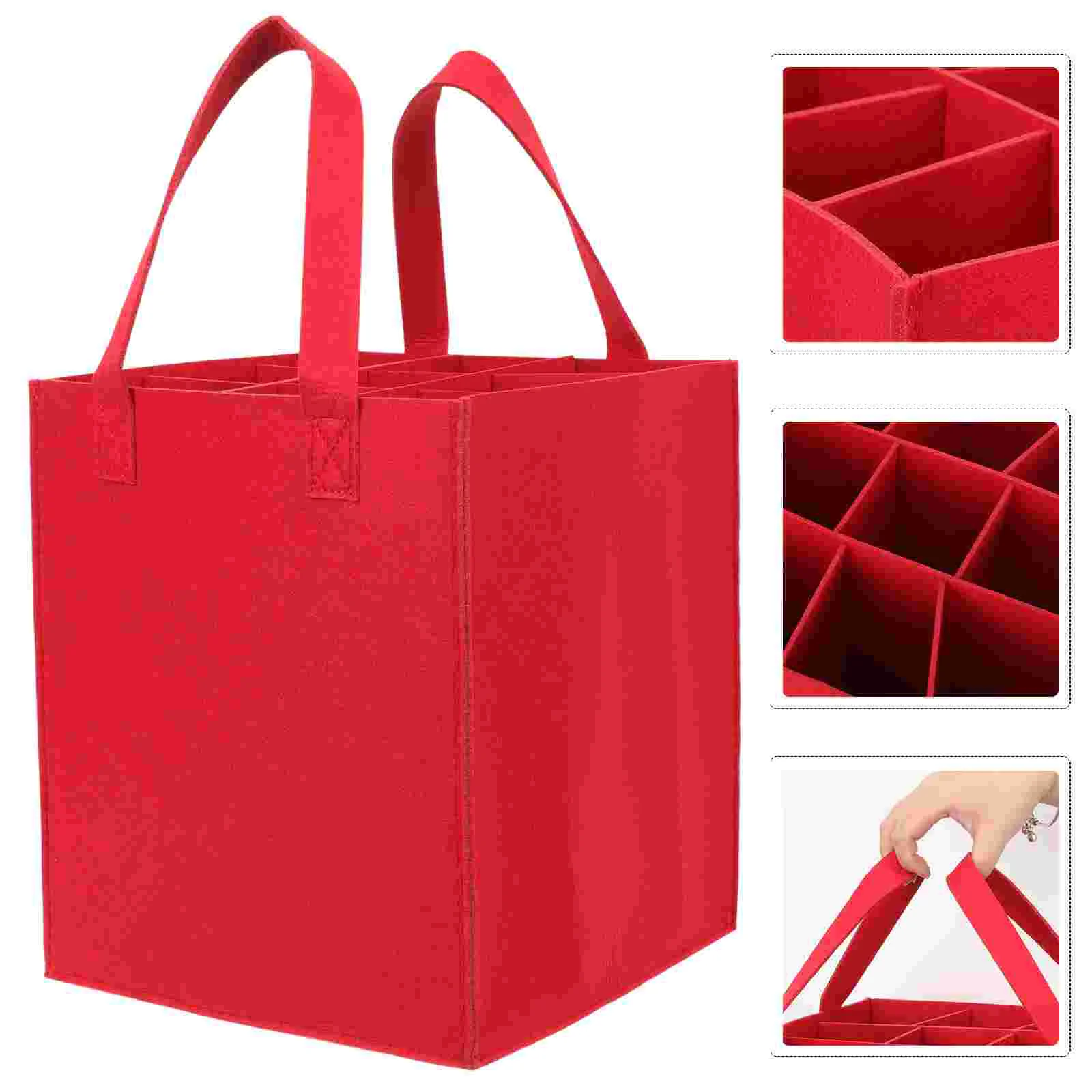 

Bags Bottlecooler Carrier Travel Gift Covers Christmas Holiday Partybeer Picnic Tote Carrying Reusable