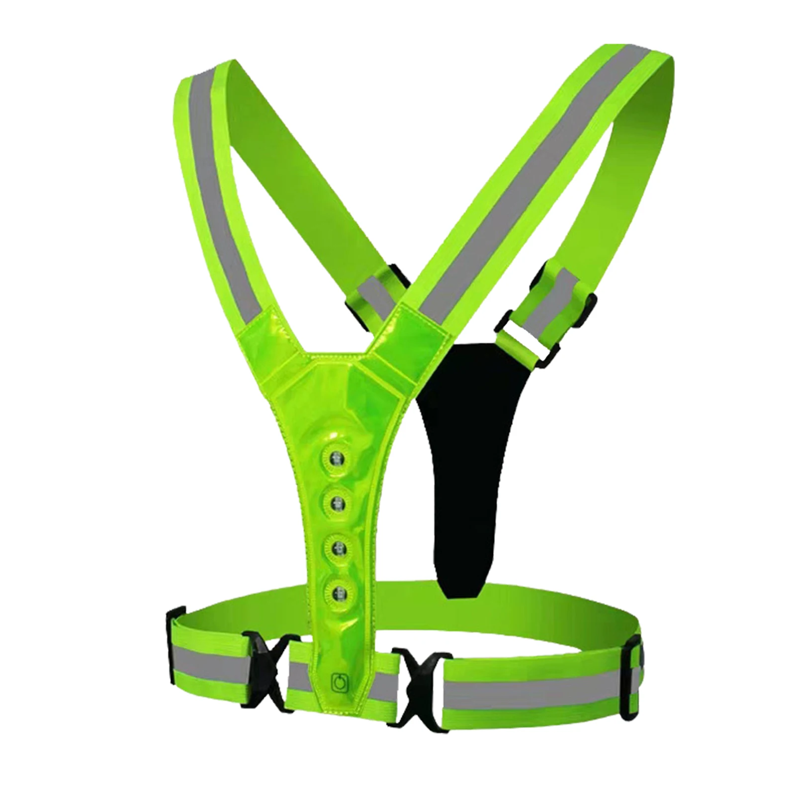 

Reflective Running Gear LED Light Vest For Runners - High Visibility Lighted Harness Vest Adjustable Vest For Jogging Running